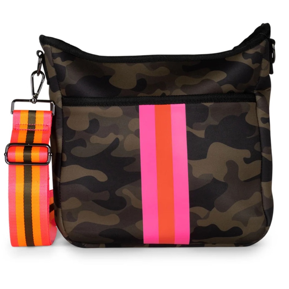 HAUTE SHORE - Blake Showoff Neoprene Camo Pink Crossbody Bag